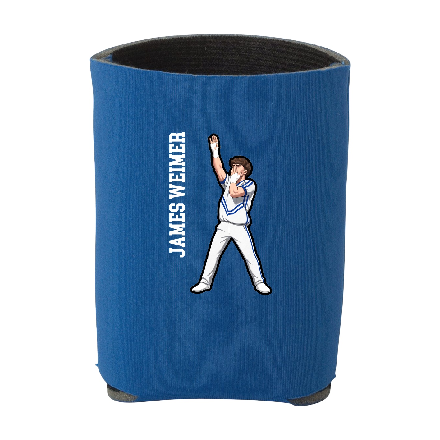 Can Holder — Name Vertical in Royal