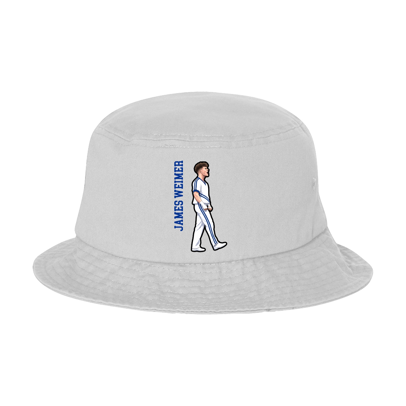 Bucket Cap — Name Vertical in White
