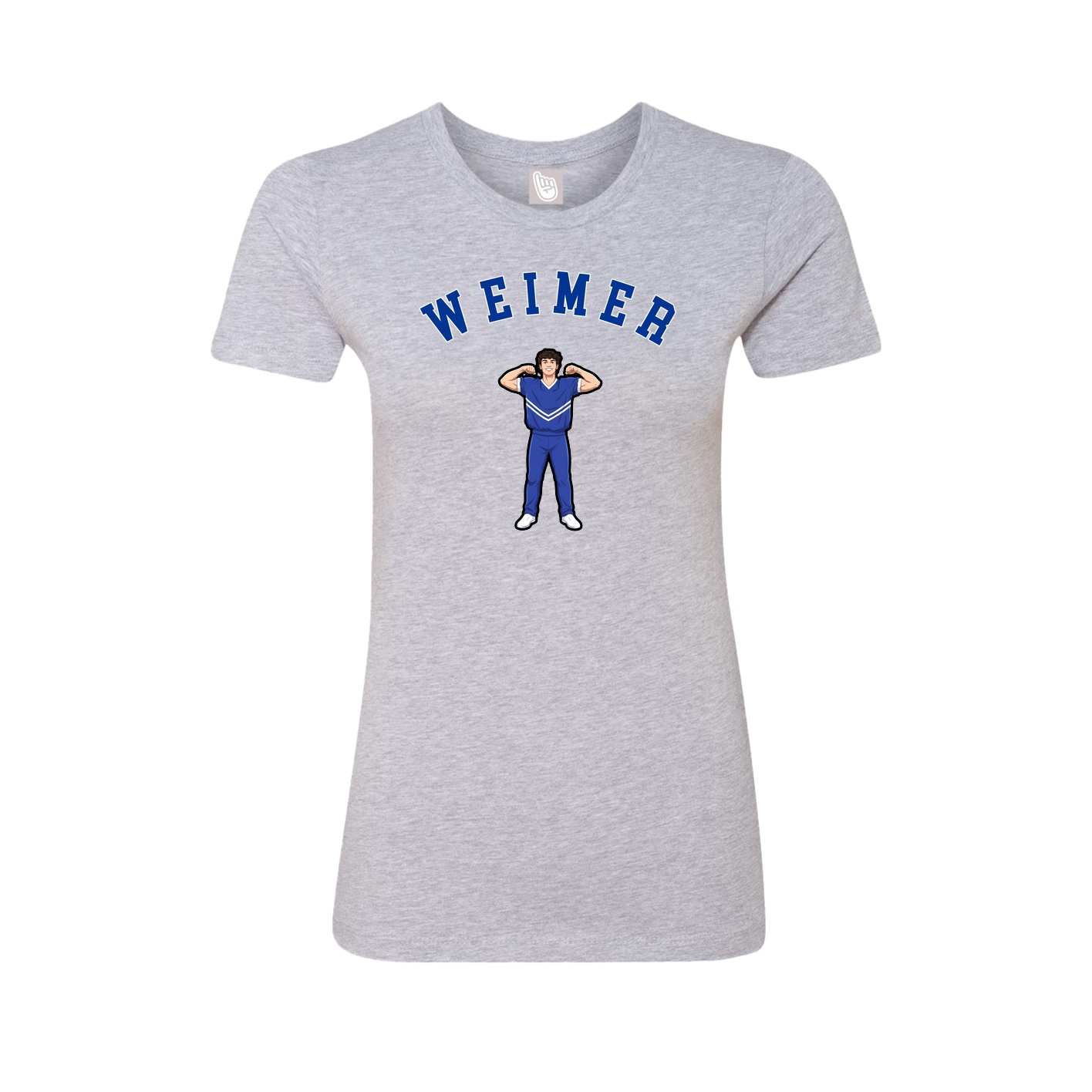 Fitted Women's Tee — Shirsey Arch in Grey