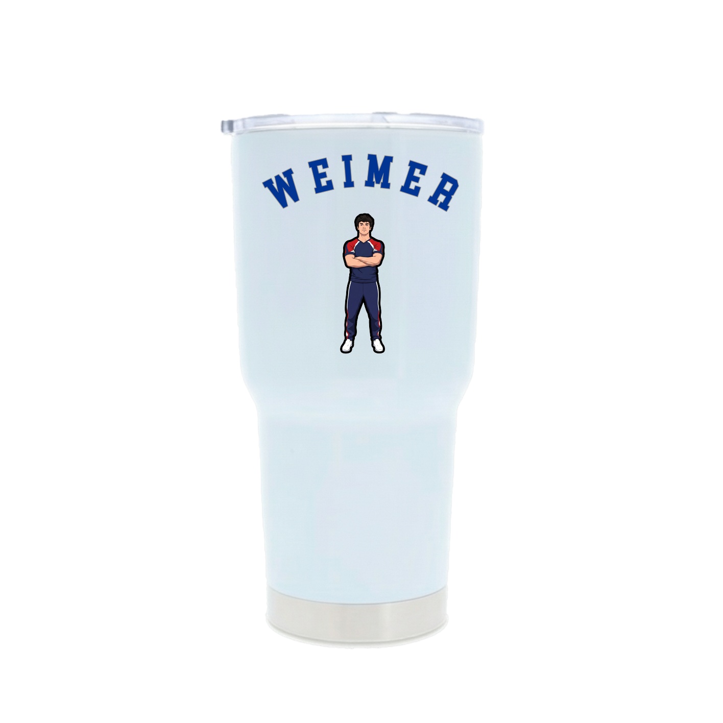 30oz Stainless Steel Tumbler — Shirsey Arch in White