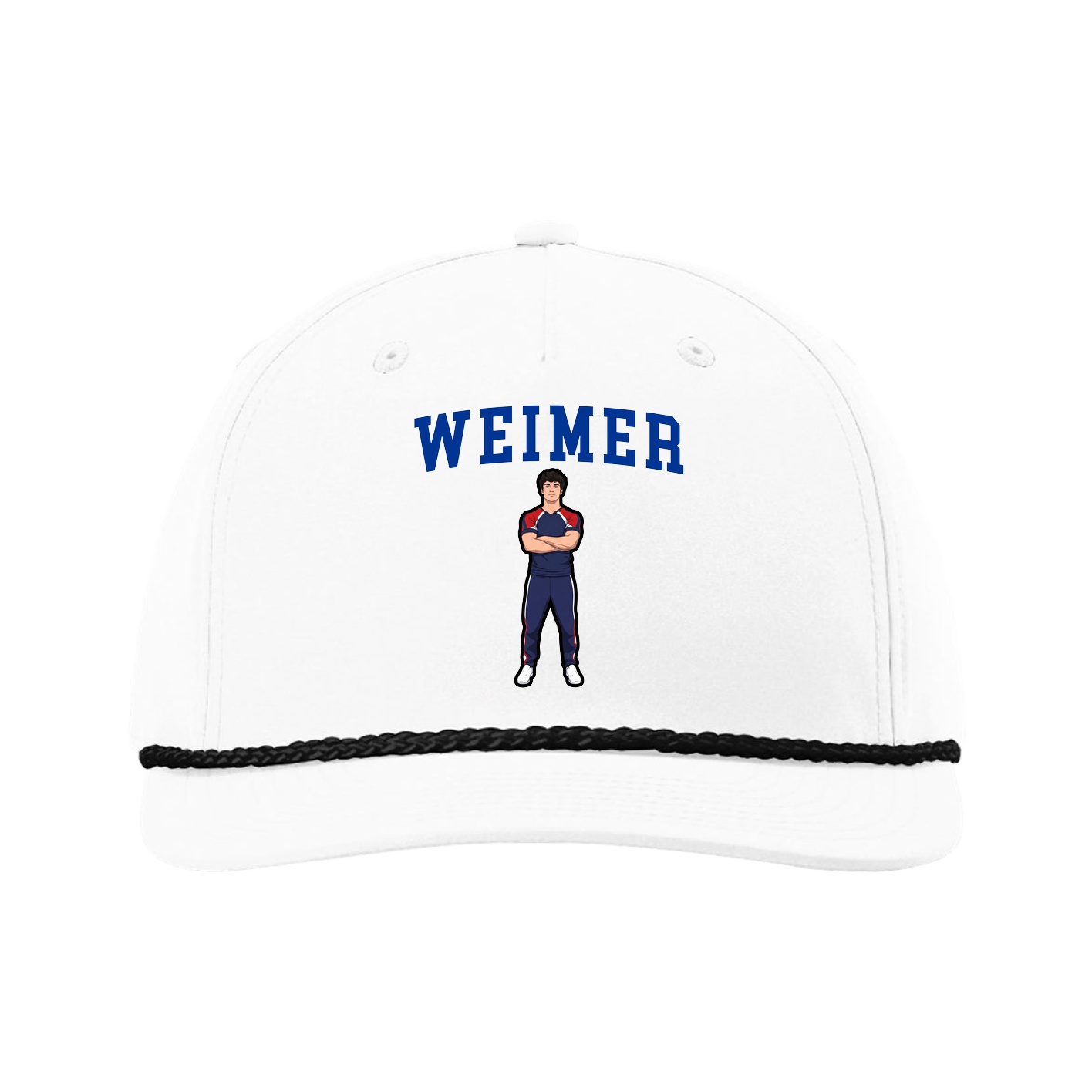 Five-Panel Classic Rope Cap — Shirsey in White