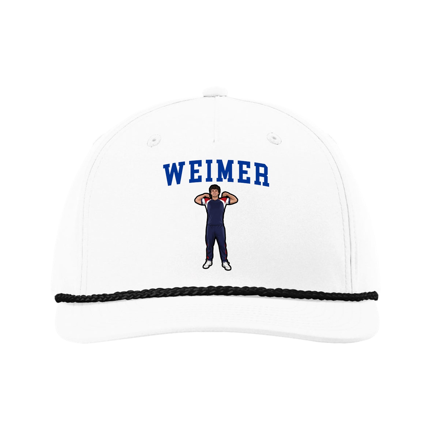 Five-Panel Classic Rope Cap — Shirsey in White