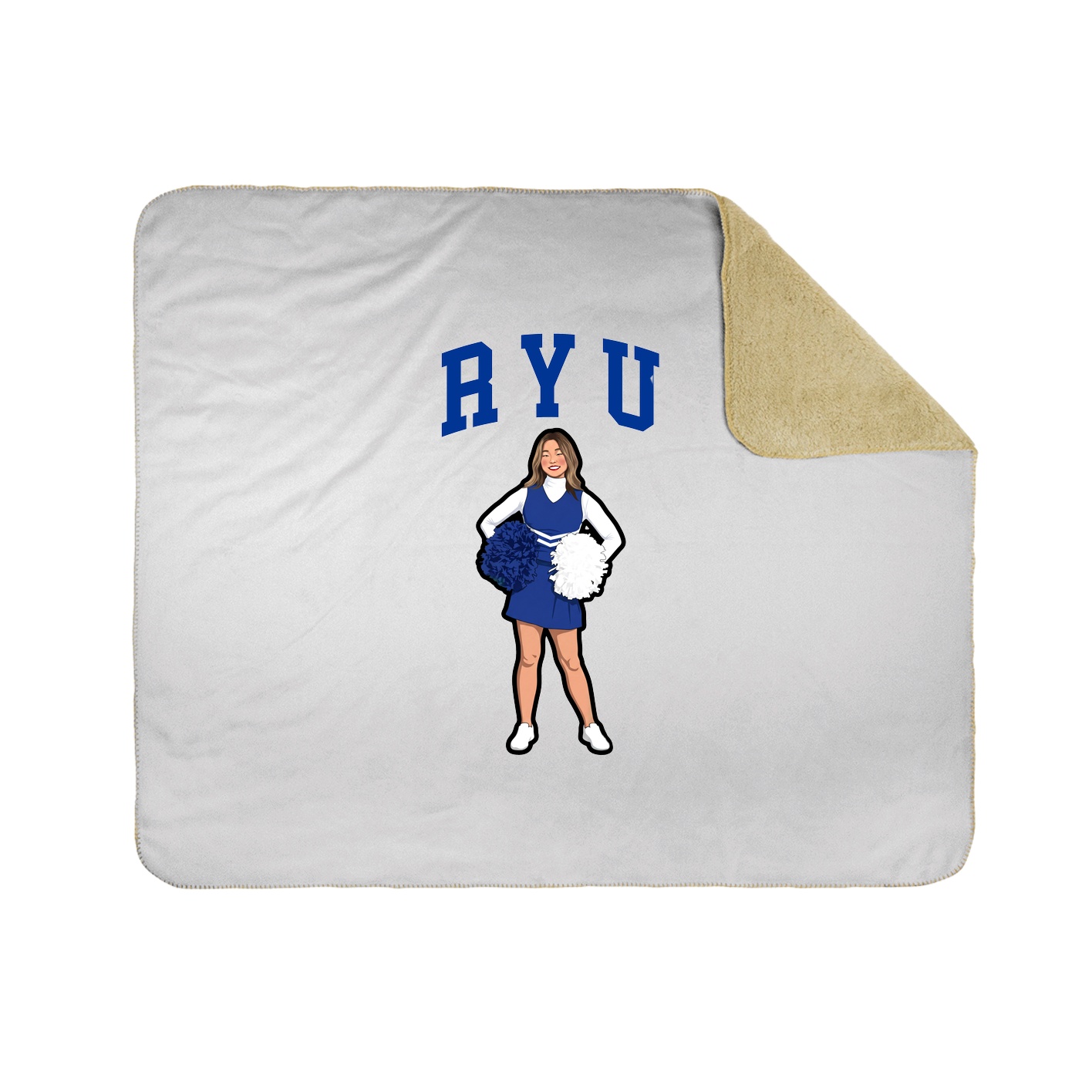 Throw Blanket — Shirsey in White