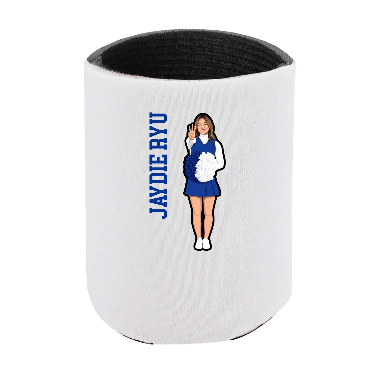 Can Holder — Name Vertical in White