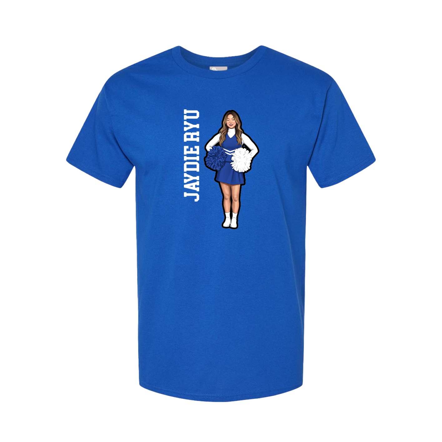 Tee — Name Vertical in Royal