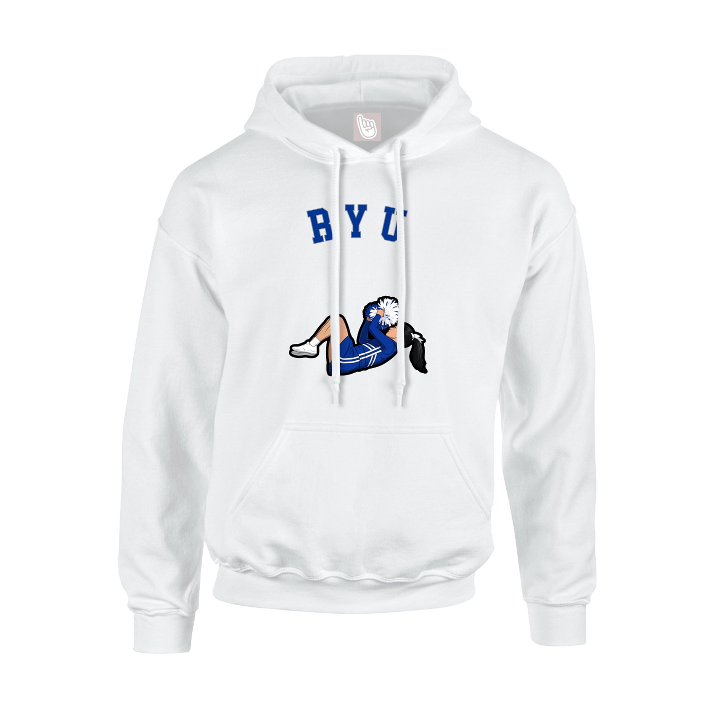 Youth Hoodie — Shirsey Arch in White