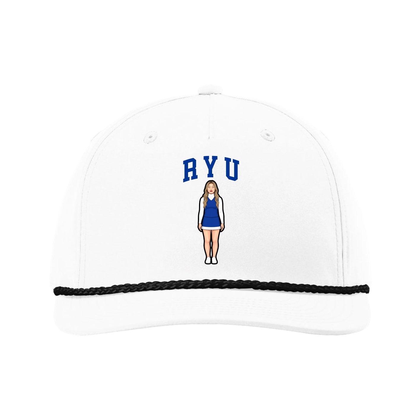 Five-Panel Classic Rope Cap — Shirsey in White