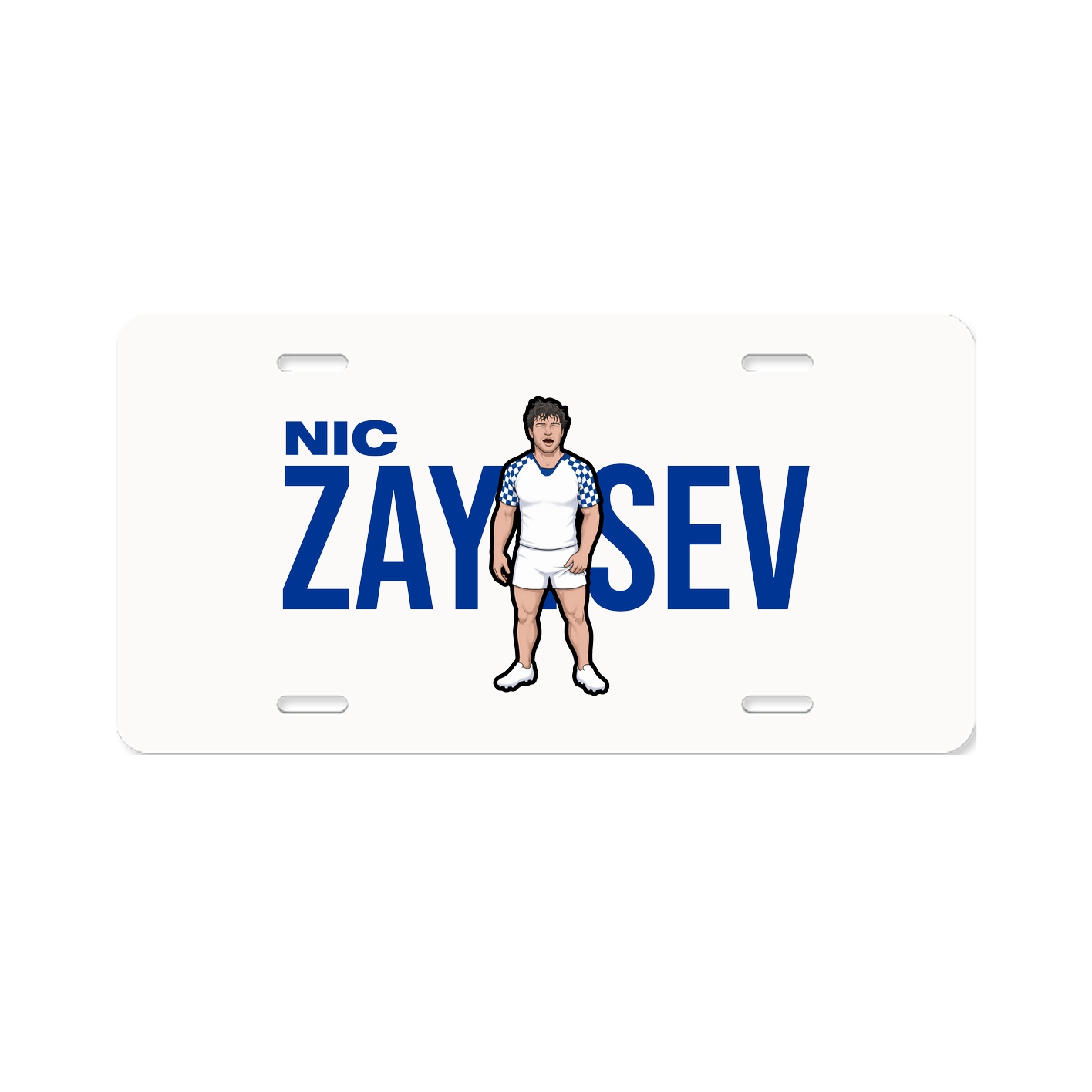 License Plate — Player Name in Classic