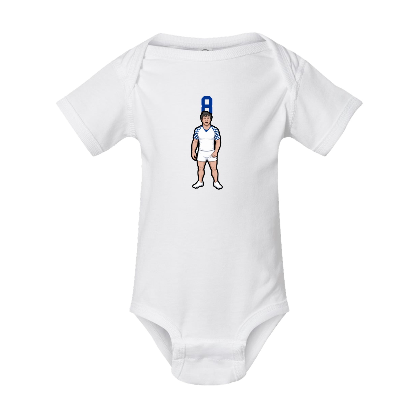 Baby Onesie — Number Top in White