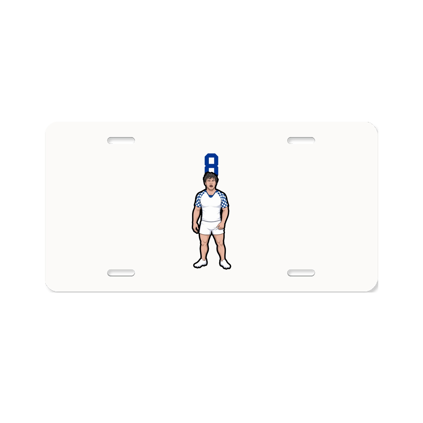 License Plate — Number Top in Classic