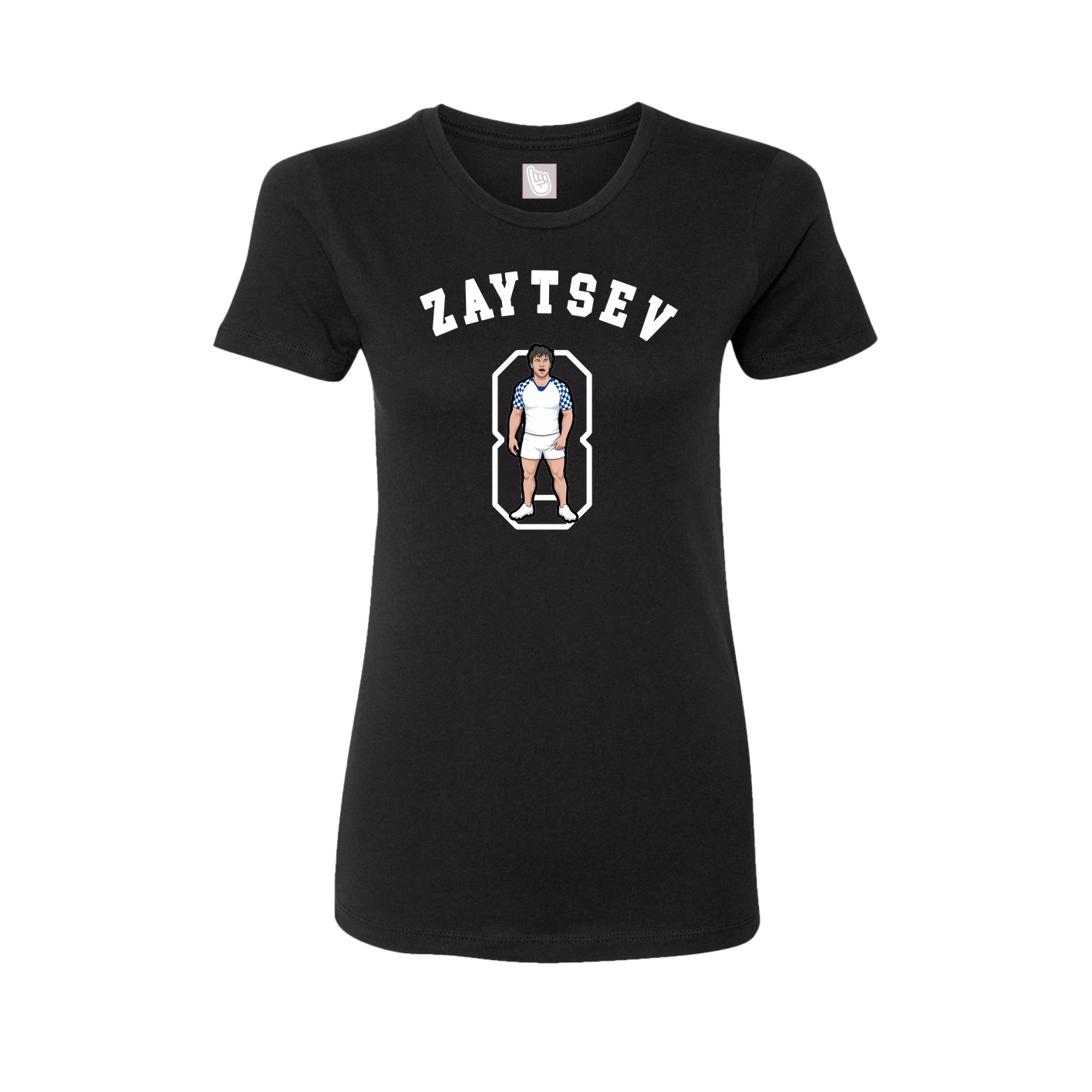 Fitted Women's Tee — Shirsey Arch in Black