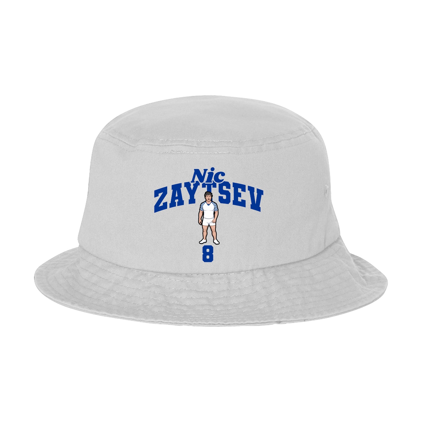Bucket Cap — Signature Arch in White