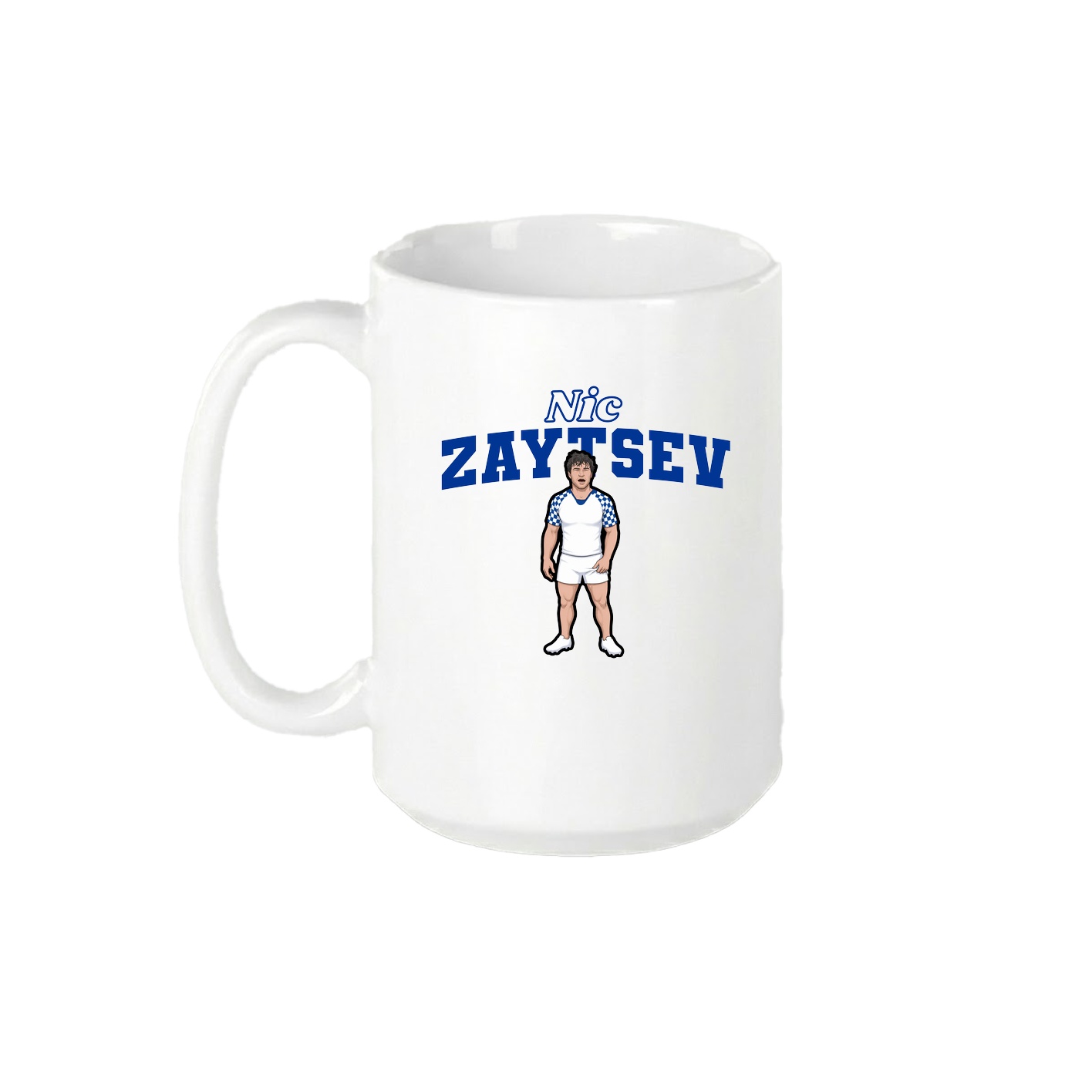 15oz Coffee Mug — Name Arch in White