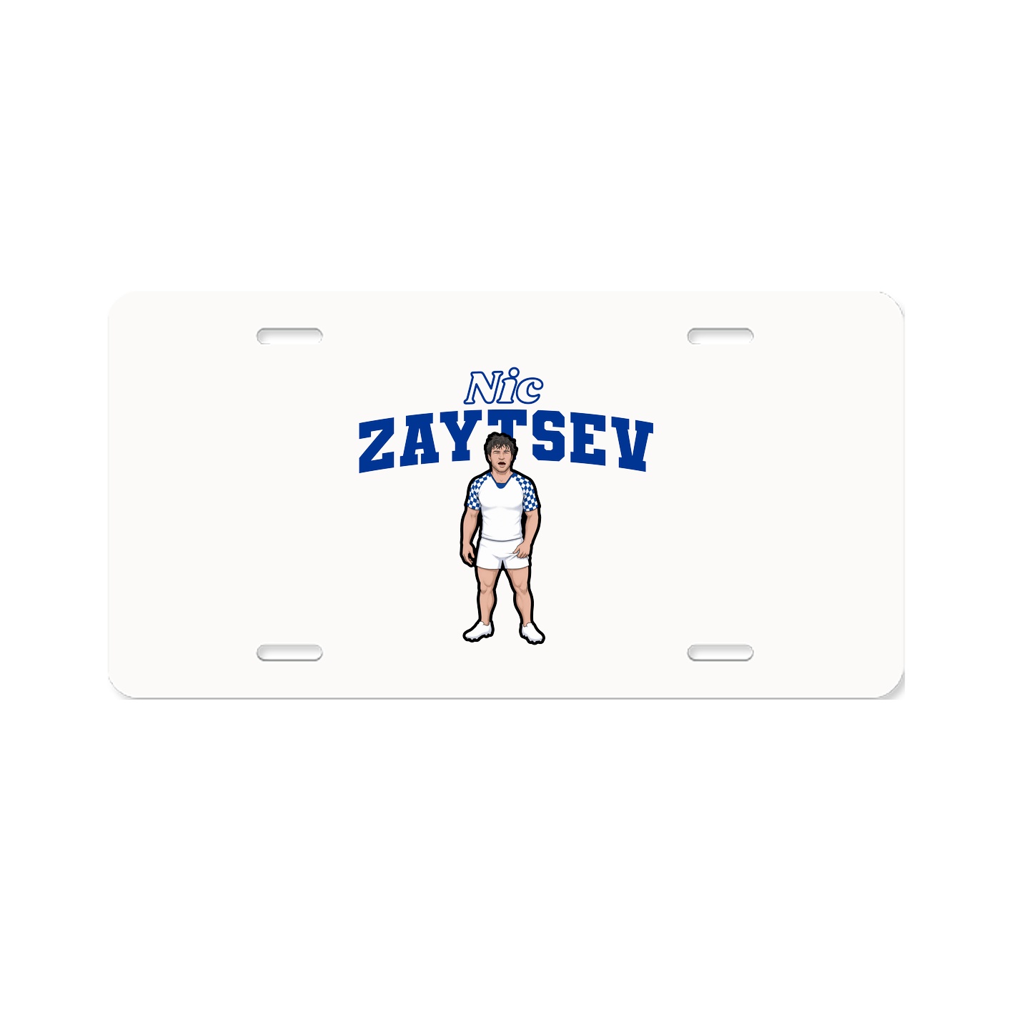 License Plate — Name Arch in Classic
