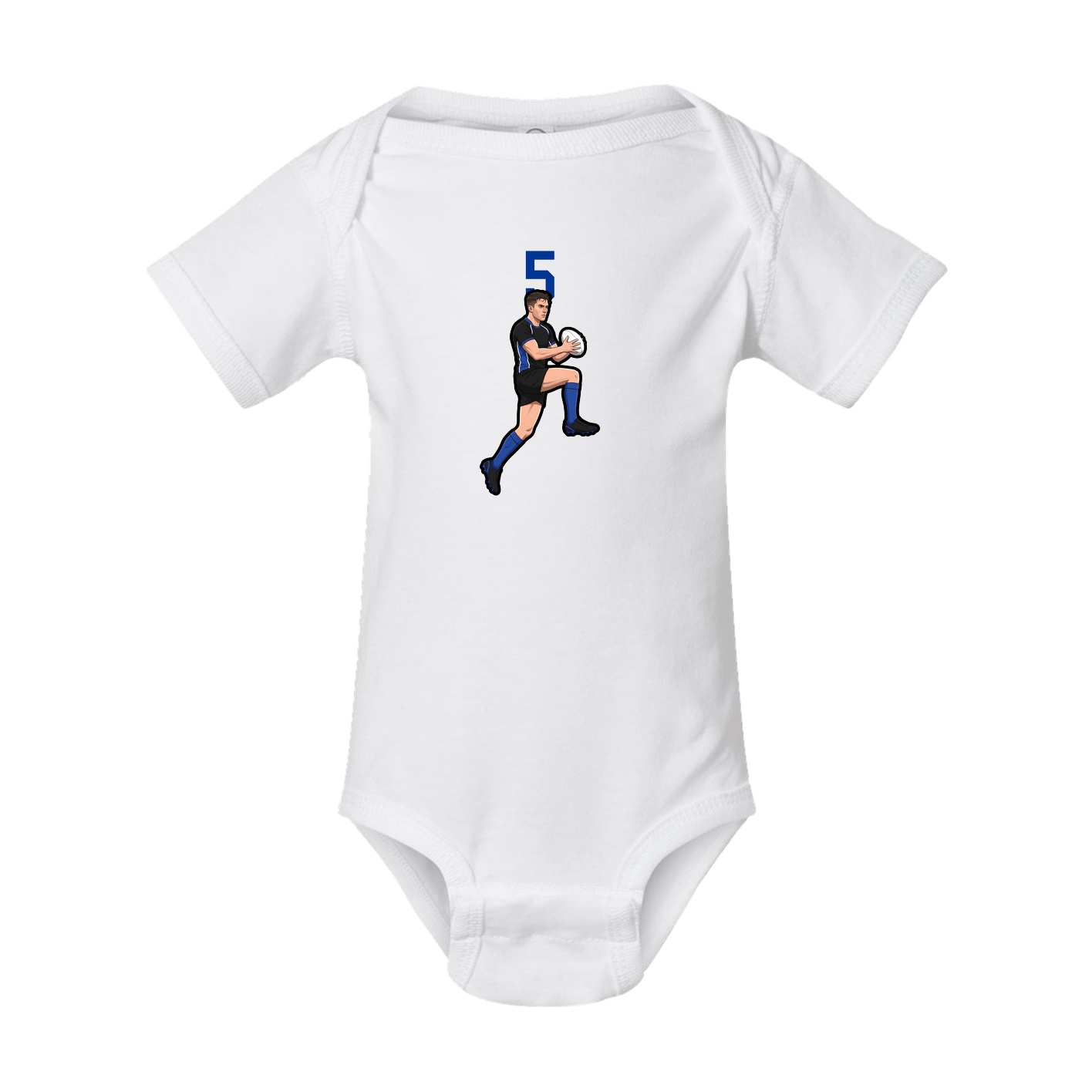 Baby Onesie — Number Top in White