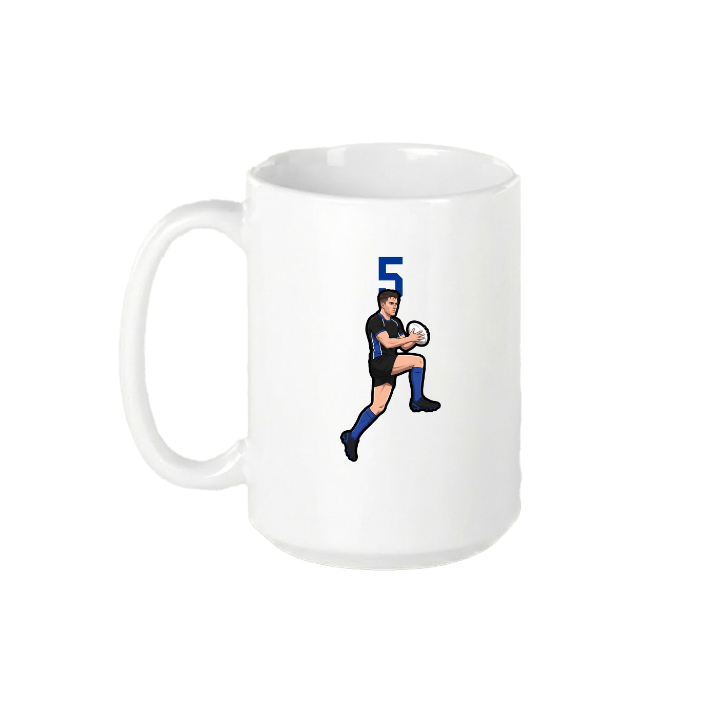 15oz Coffee Mug — Number Top in White