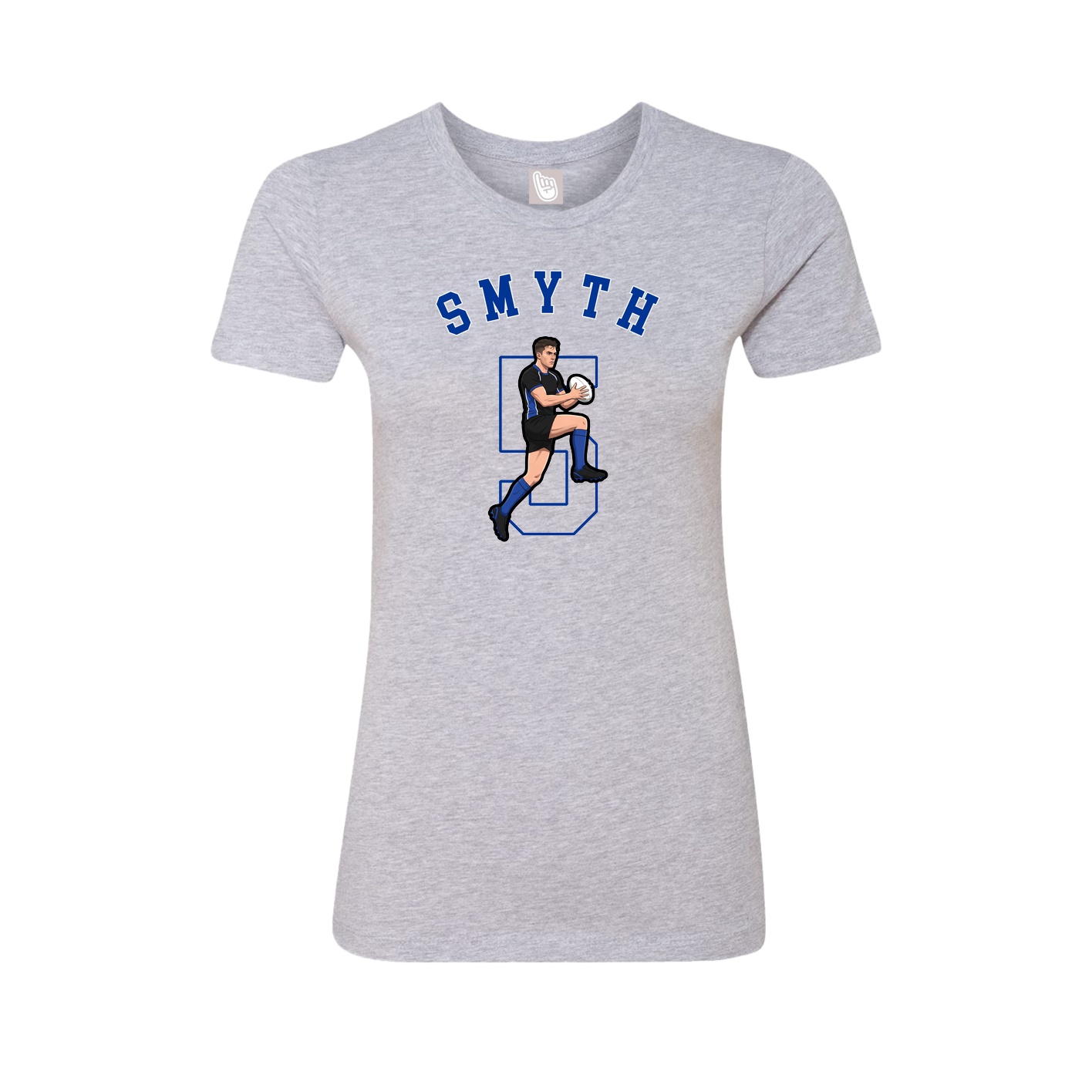 Fitted Women's Tee — Shirsey Arch in Grey