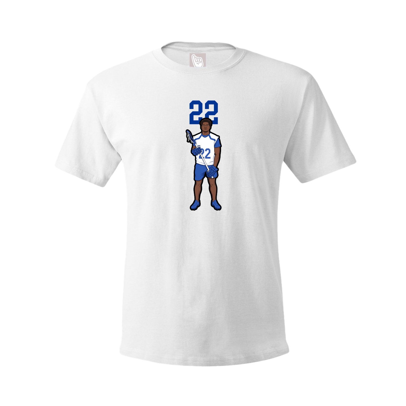 Youth Tee — Number Top in White