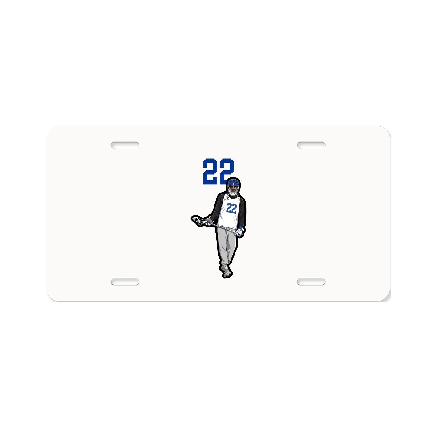 License Plate — Number Top in Classic