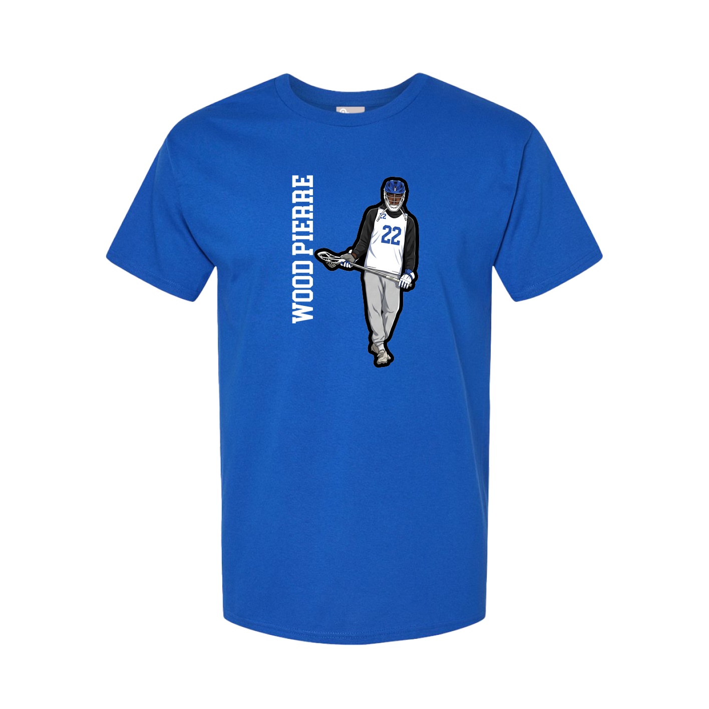 Tee — Name Vertical in Royal