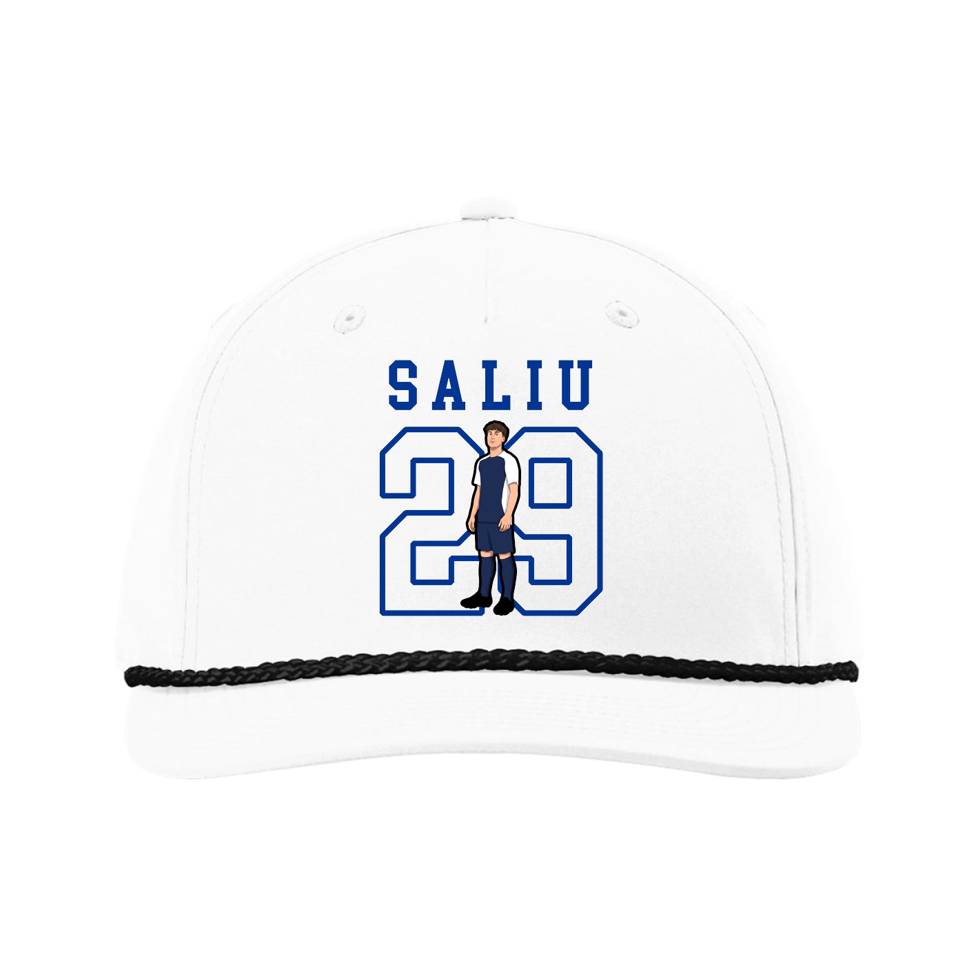 Five-Panel Classic Rope Cap — Shirsey in White