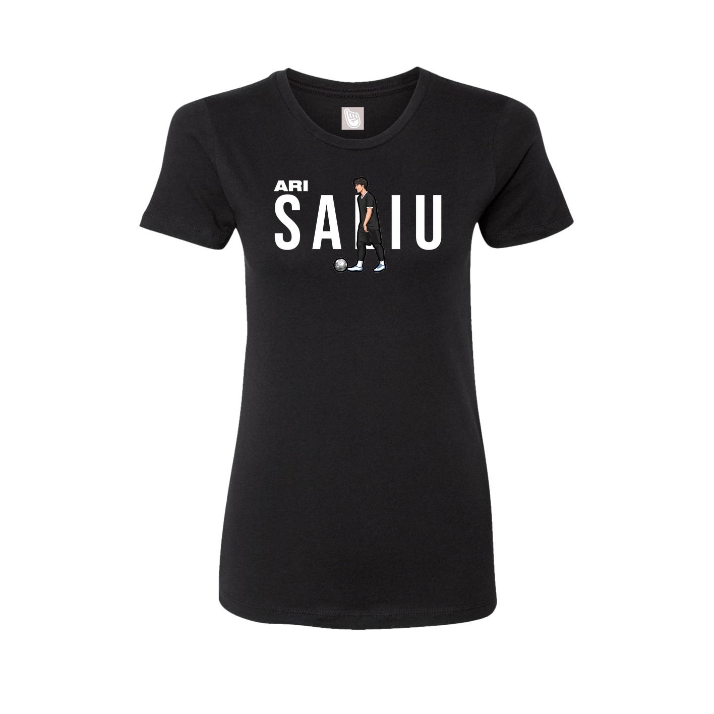 Womens Tee — Player Name in Black