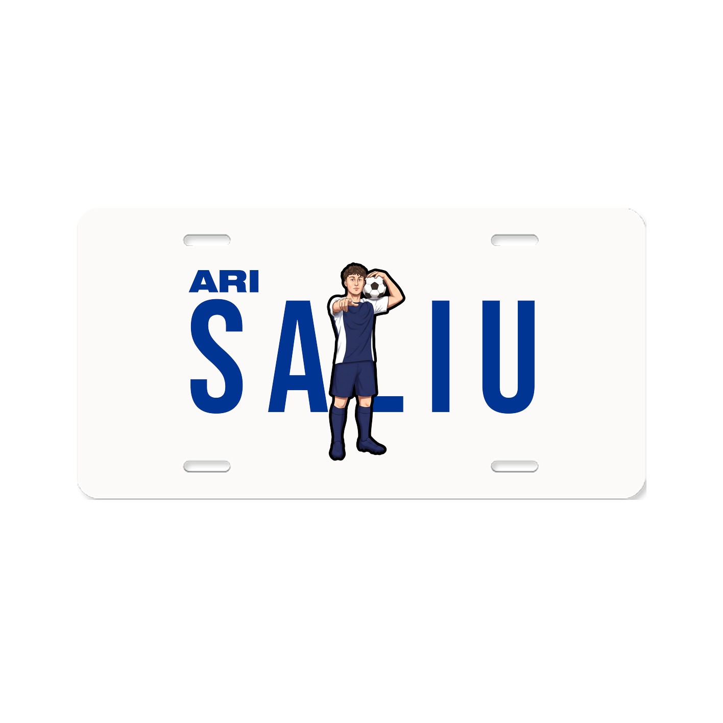 License Plate — Player Name in Classic