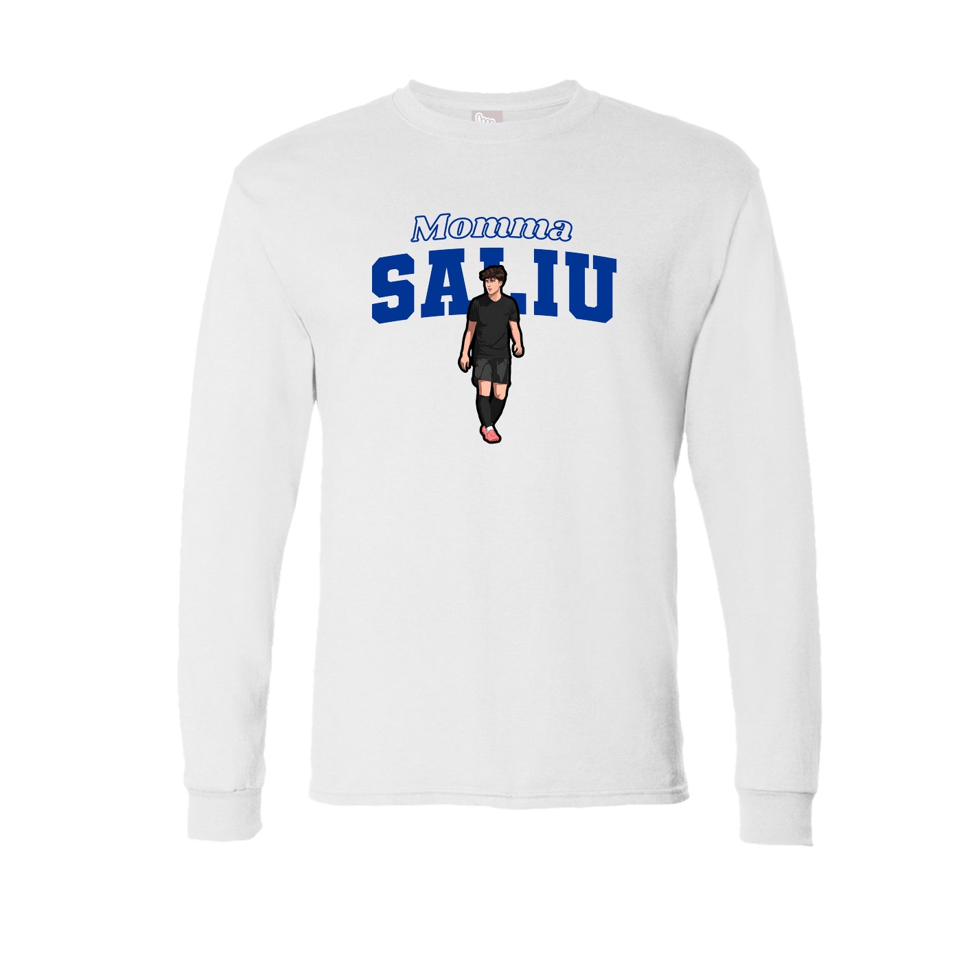Long Sleeve Tee — Mothers Day Block in White