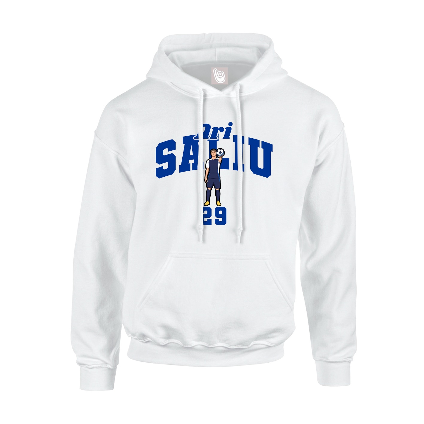Hoodie — Signature Arch in White