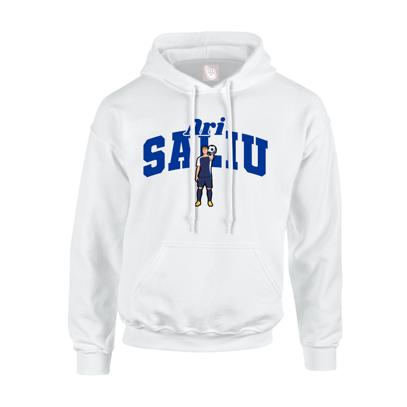 Youth Hoodie — Signature Arch in White