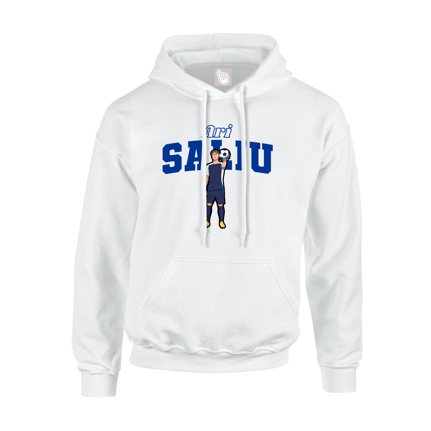 Hoodie — Name Arch in White
