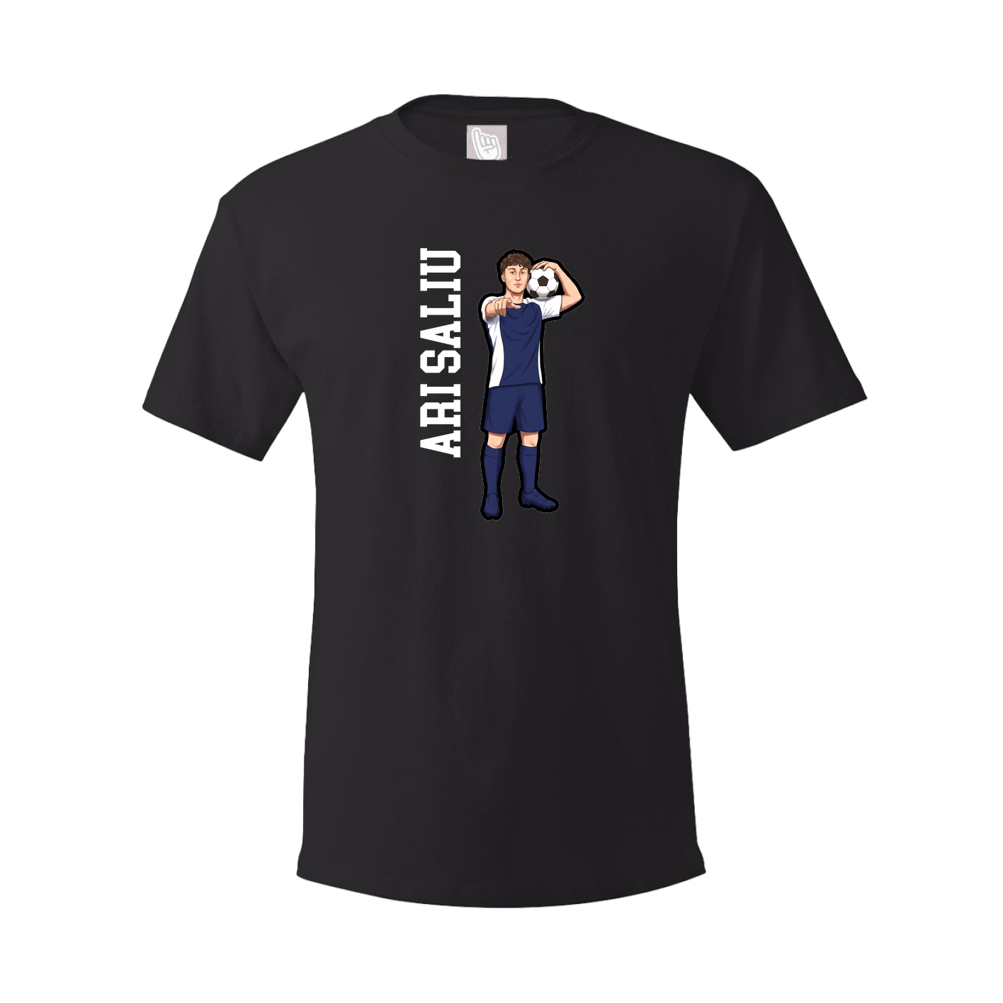 Tee — Name Vertical in Black