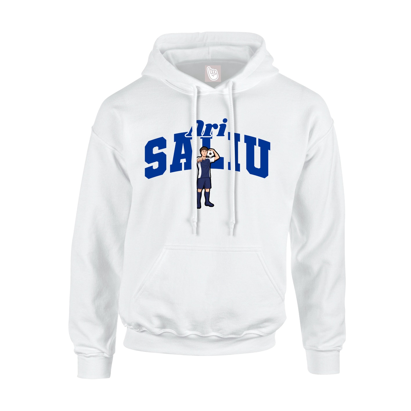 Hoodie — Signature Arch in White