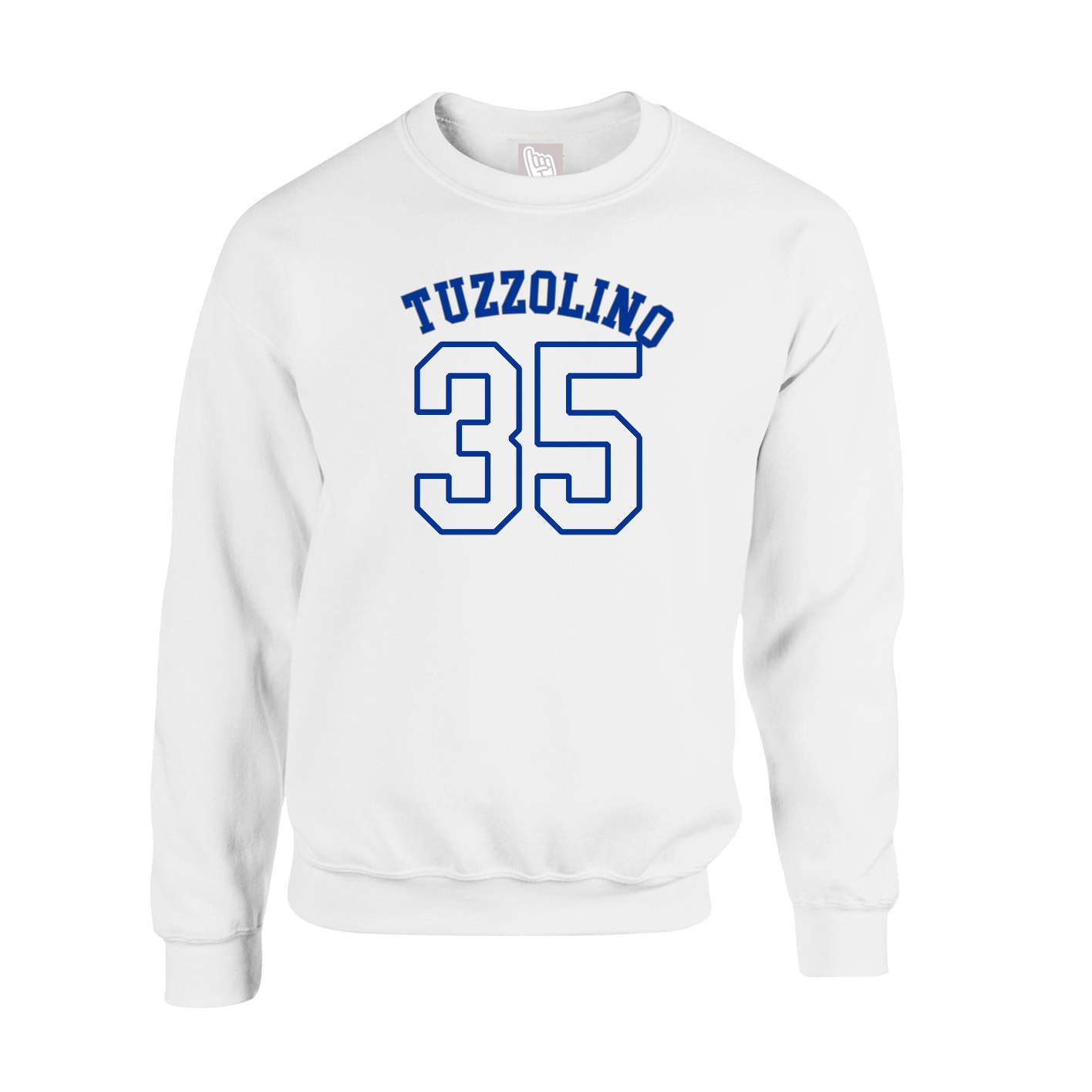 Fleece Crew — Shirsey Arch in White
