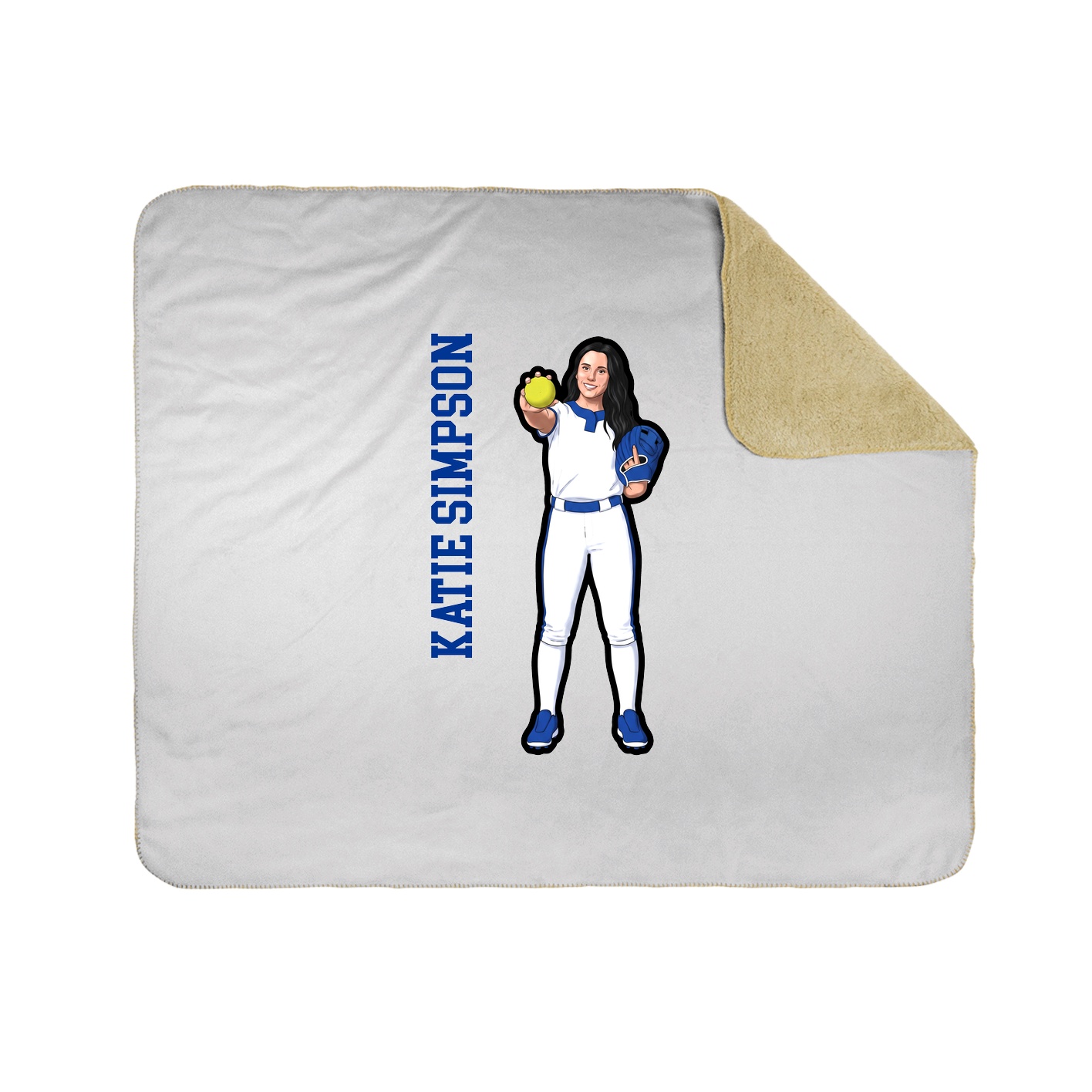 50x60 Sherpa Lined Throw Blanket