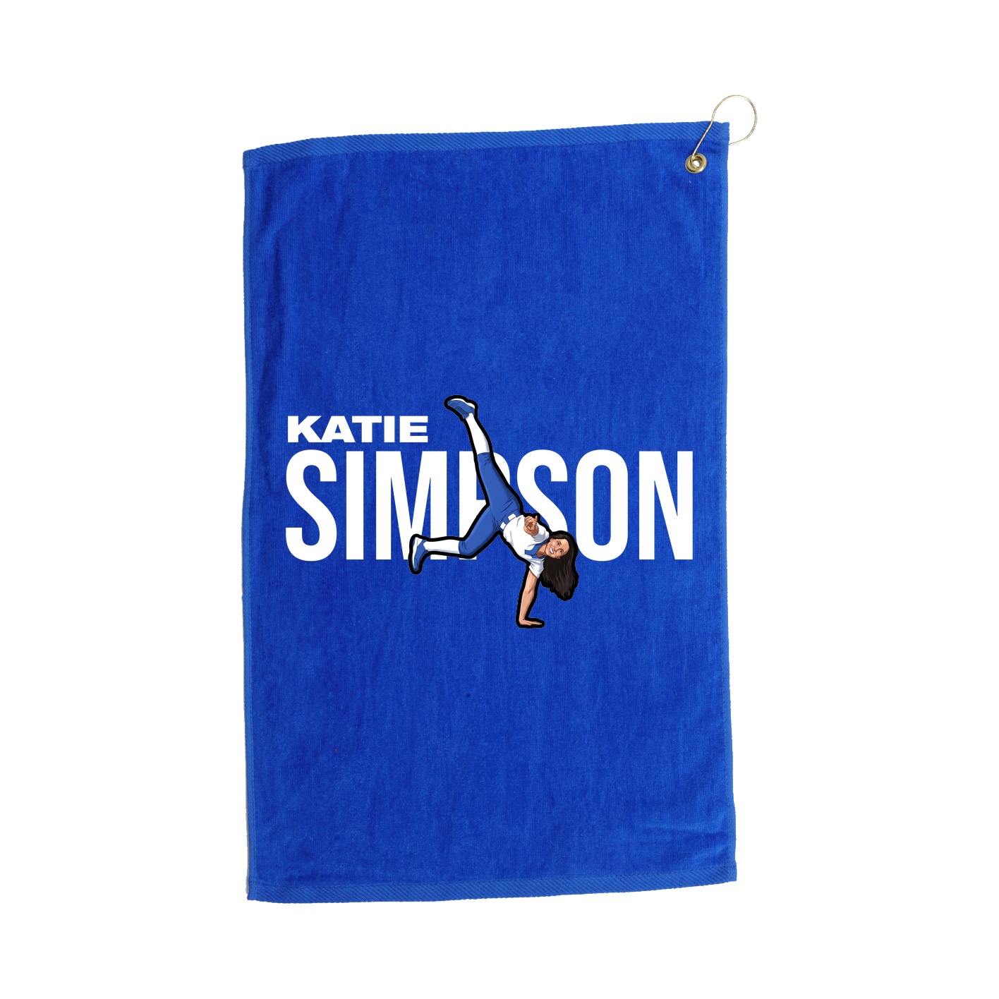 Golf Towel — Player Name in Royal