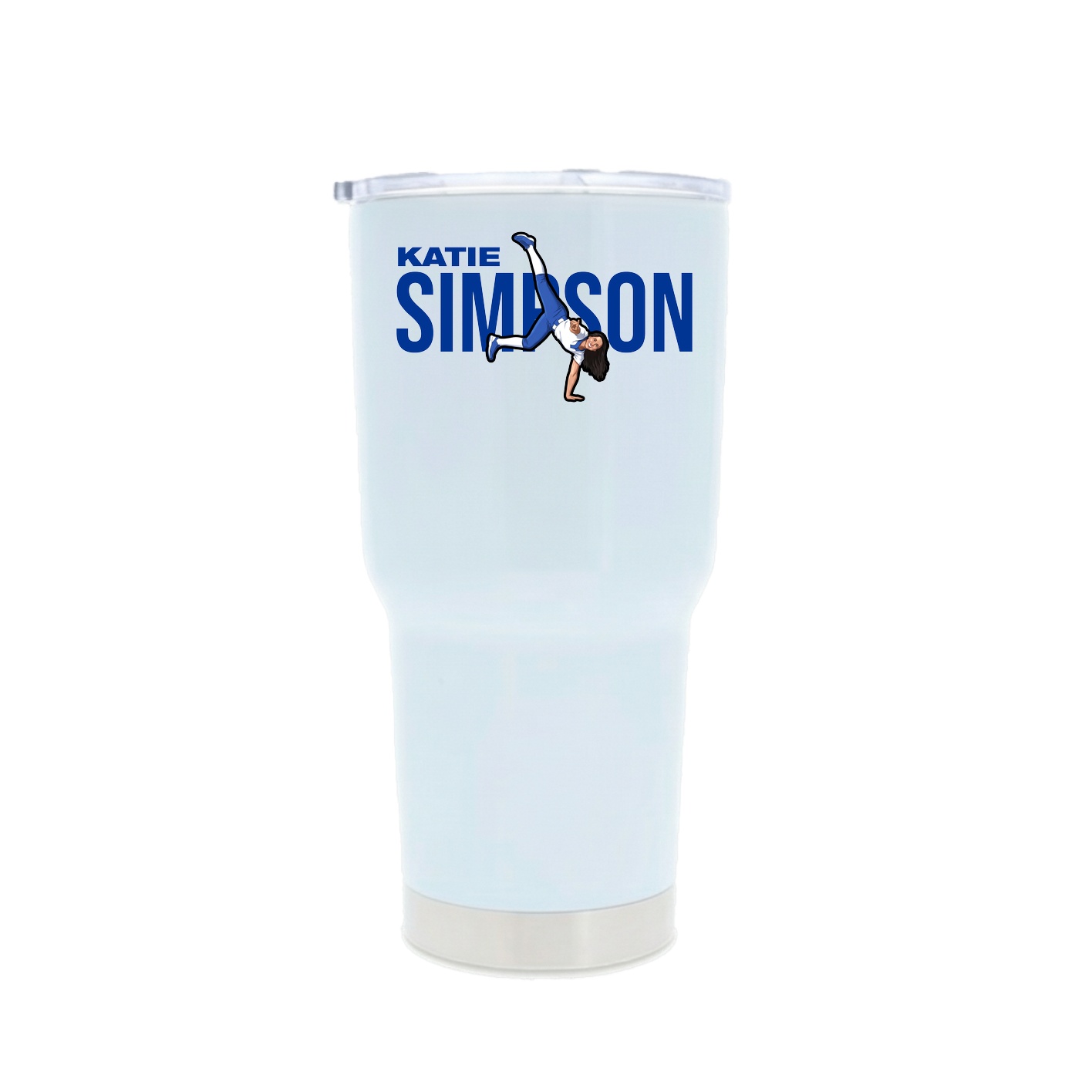 30oz Stainless Steel Tumbler — Player Name in White
