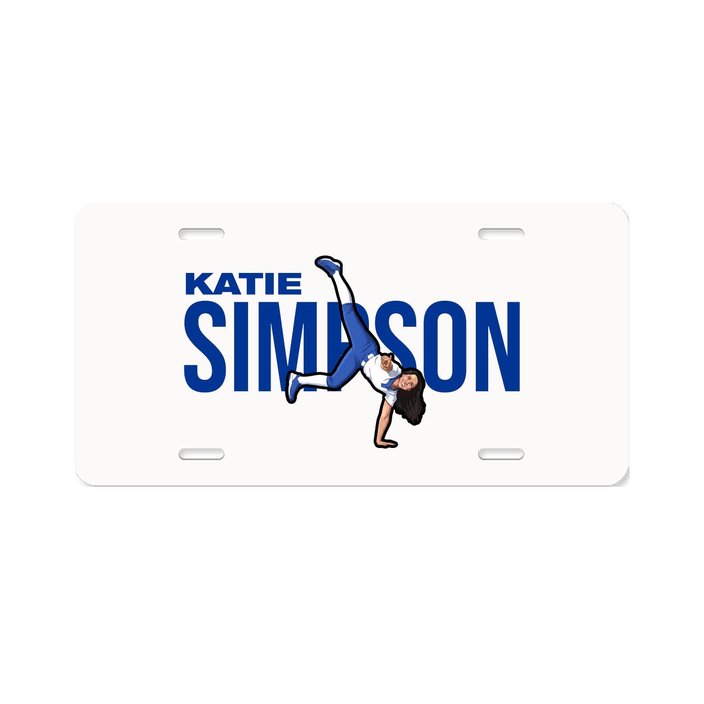 License Plate — Player Name in Classic