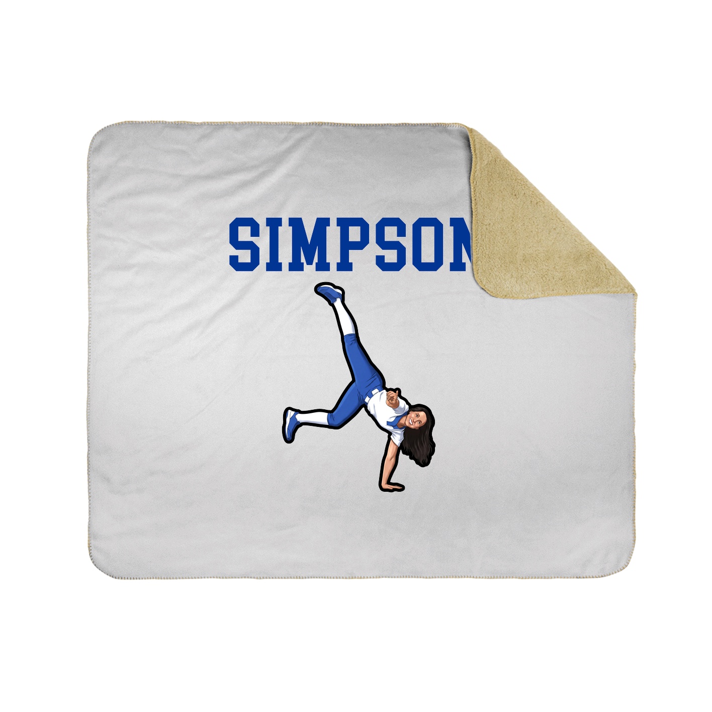 Throw Blanket — Shirsey in White
