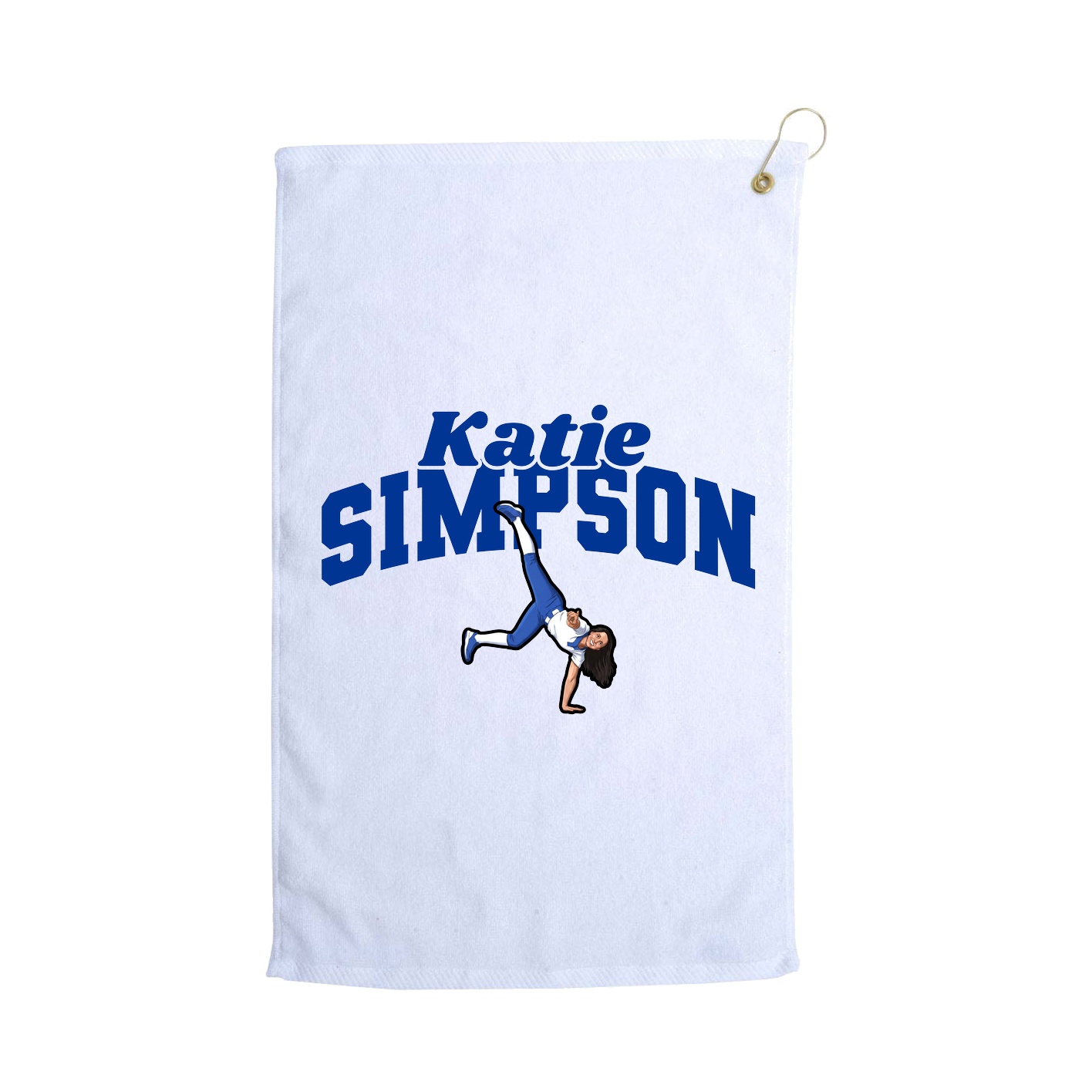 Golf Towel — Signature Arch in White