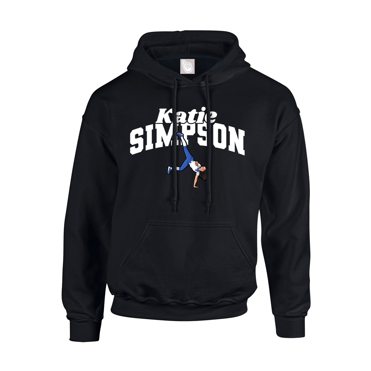 Youth Hoodie — Signature Arch in Black