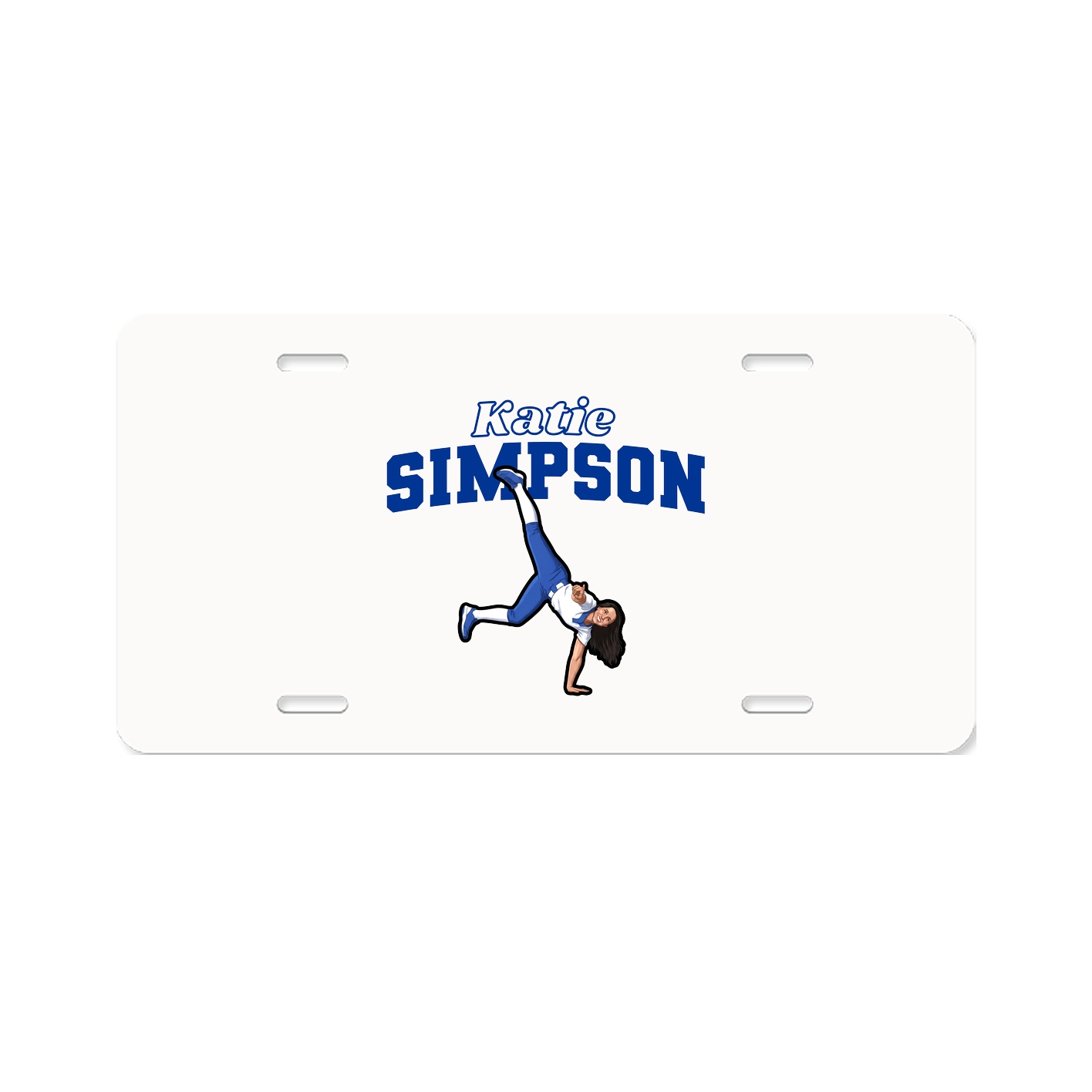 License Plate — Name Arch in Classic