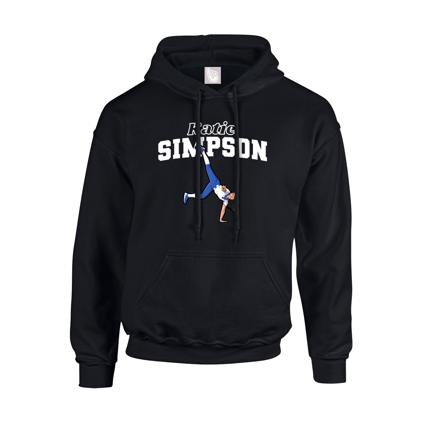 Hoodie — Name Arch in Black