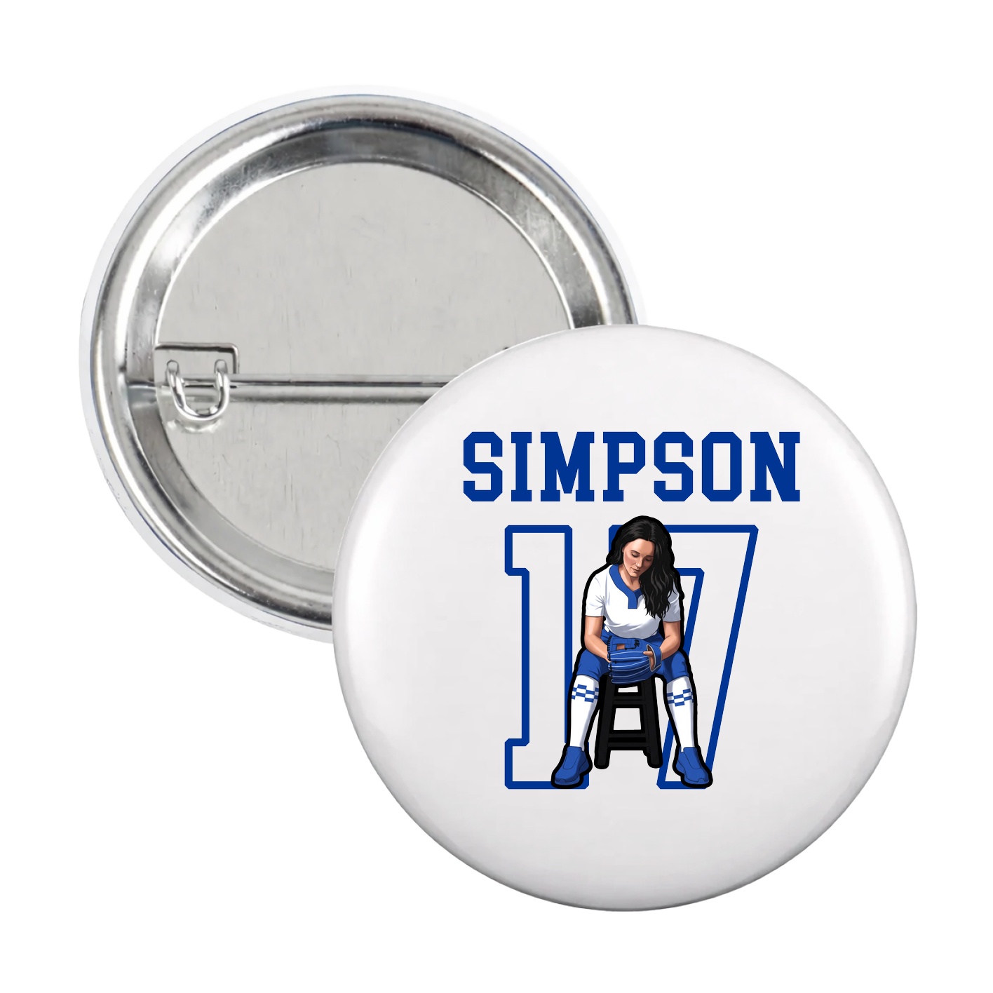 Game Day Button — Shirsey in White