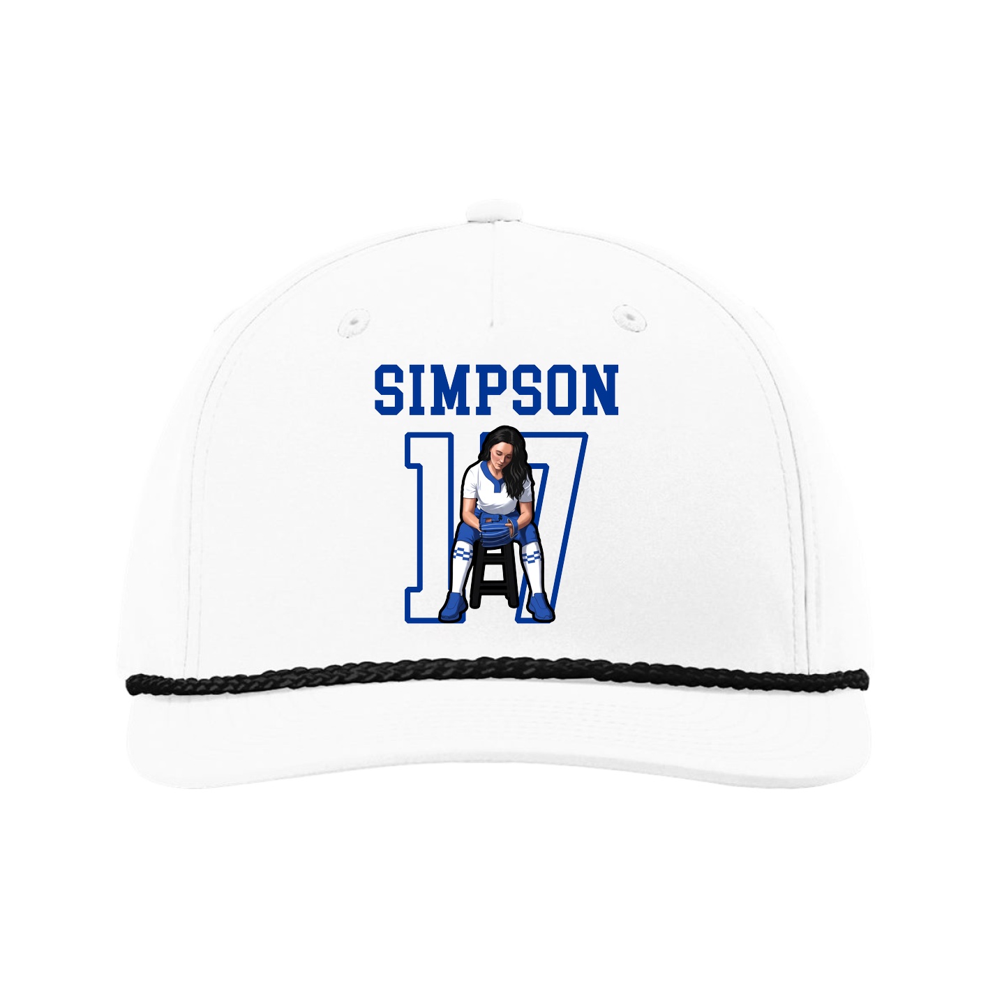 Five-Panel Classic Rope Cap — Shirsey in White