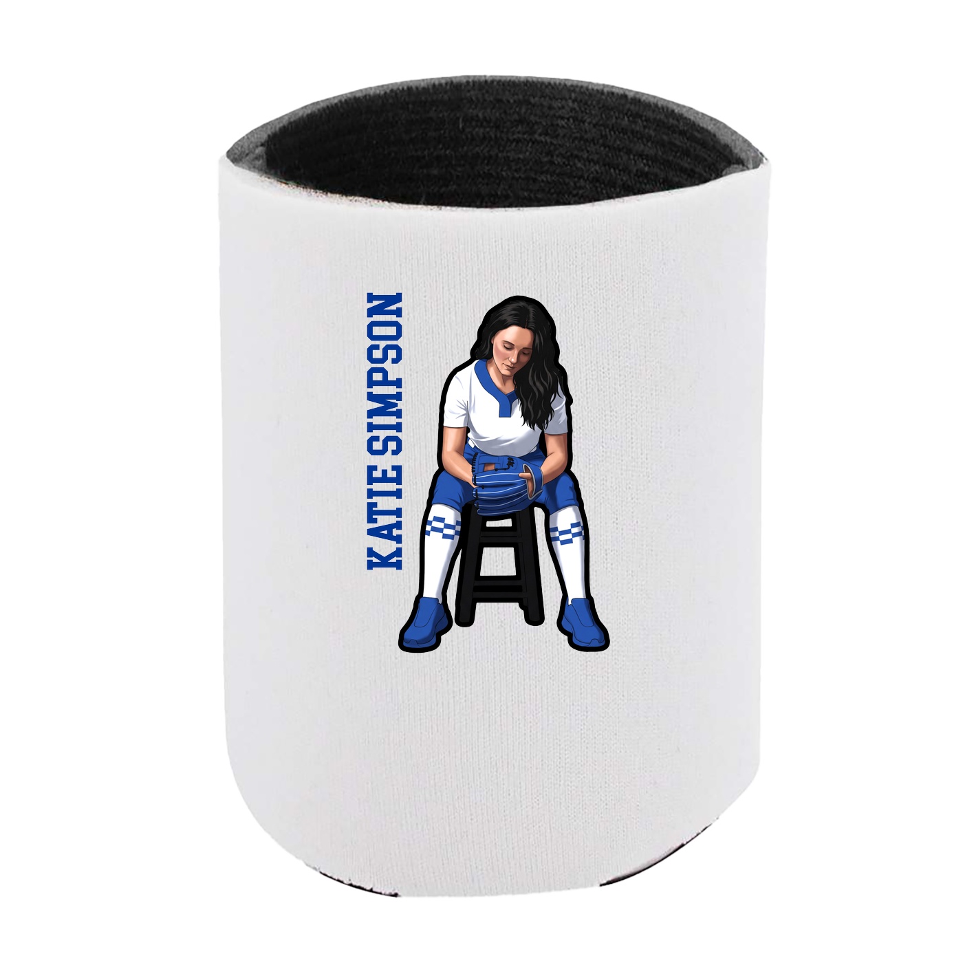 Can Holder — Name Vertical in White