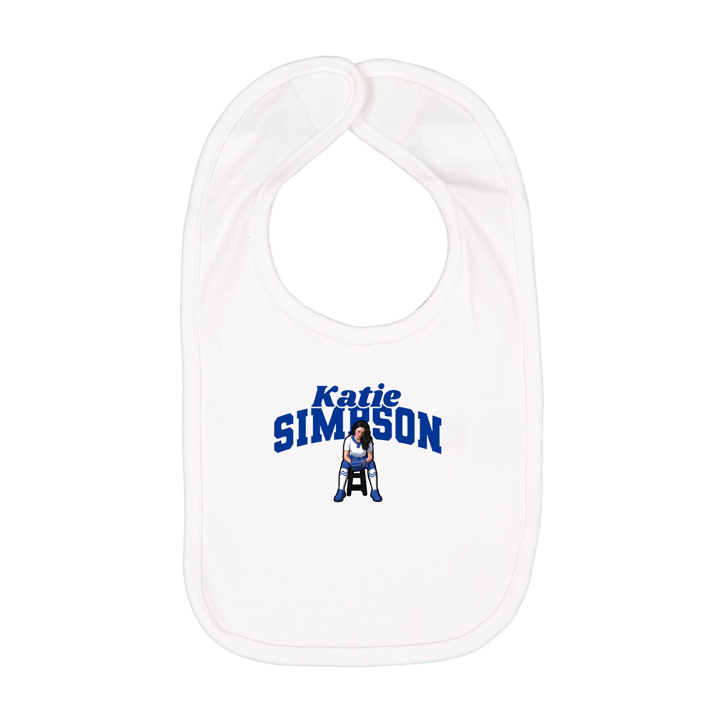 Infant Bib — Signature Arch in White