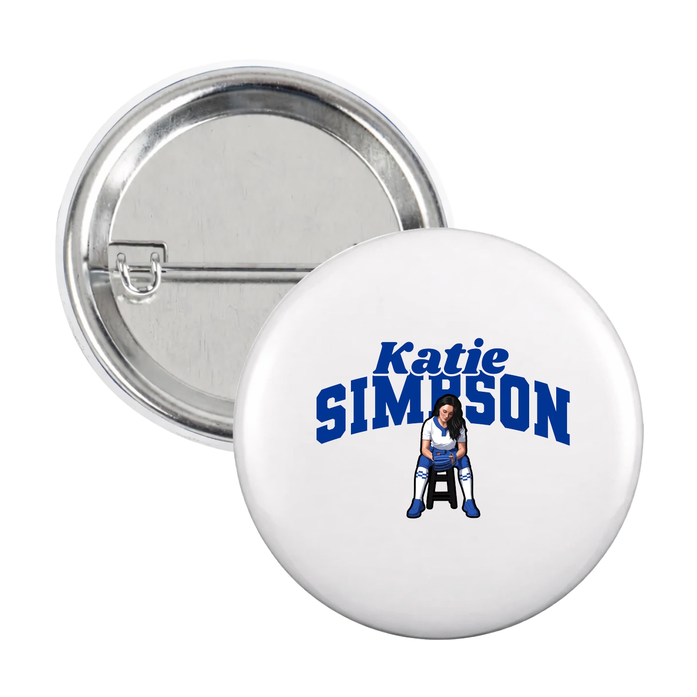 Game Day Button — Signature Arch in White