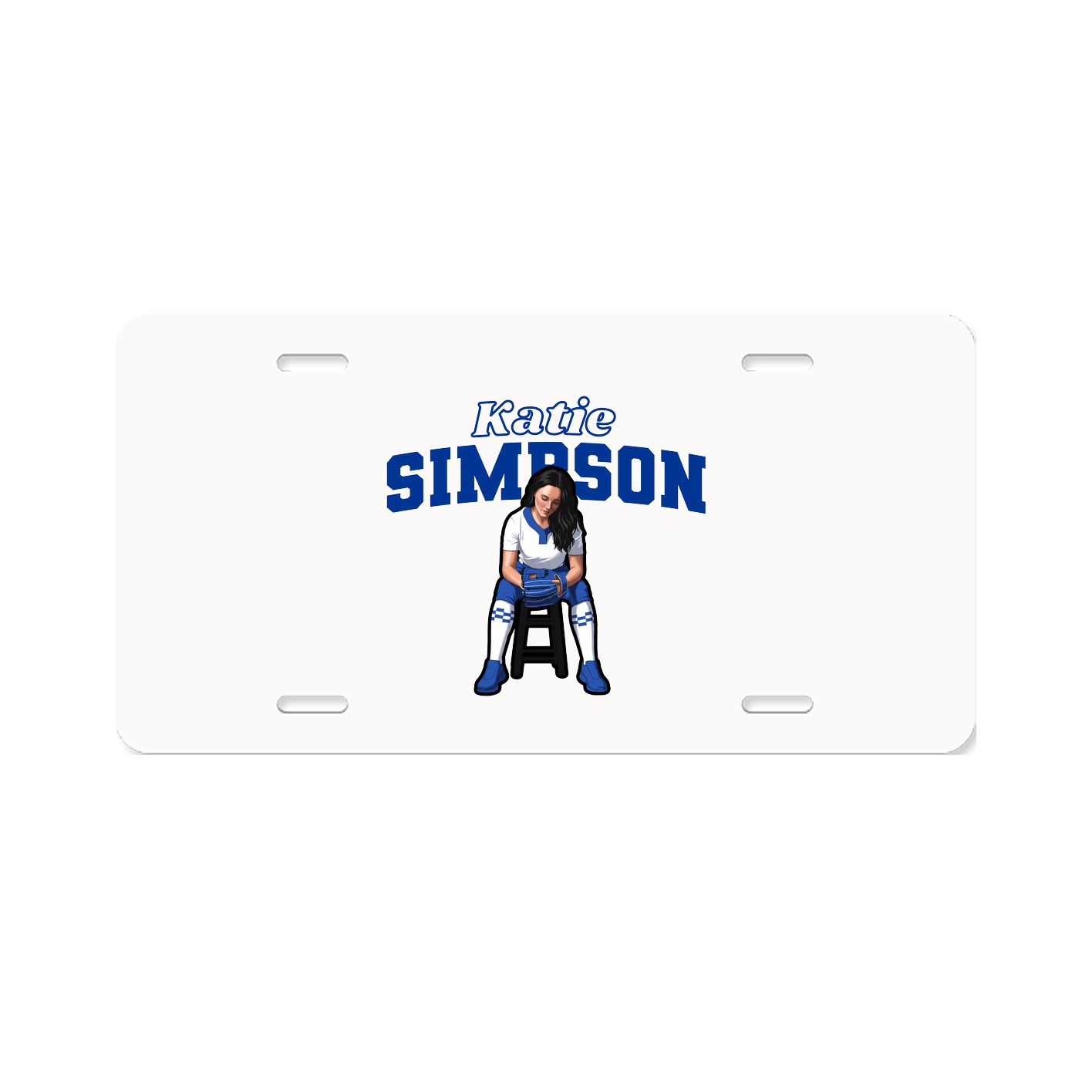License Plate — Name Arch in Classic