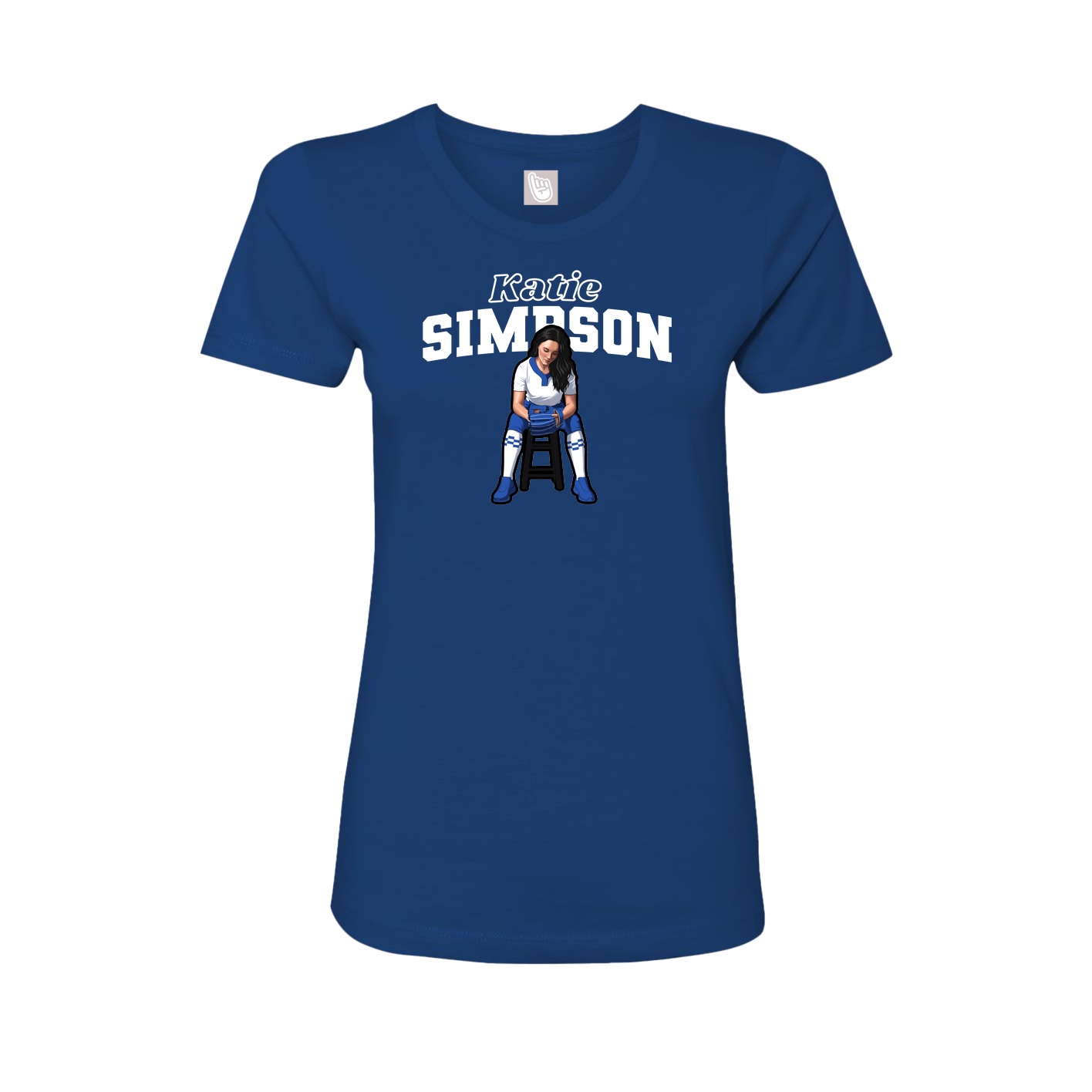 Womens Tee — Name Arch in Royal